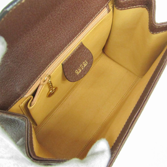 GUCCI Brown Leather Shoulder Bag - Picture 3 of 16